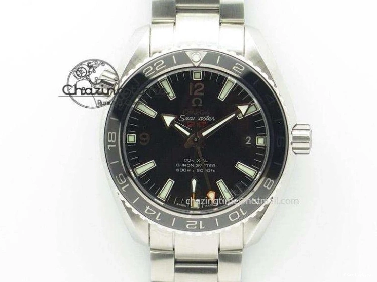 0517 Seamaster Pro Chrono RG Best Edition Black Ceramic Black Dial On RG Bracelet A ComfortFit 8130